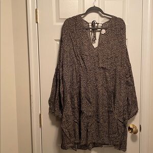 A New Day Leopard Print High Low Midi Dress…